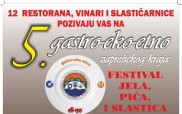 Pozivamo Vas na 5.tradicionalni Gastro-eko-etno festival